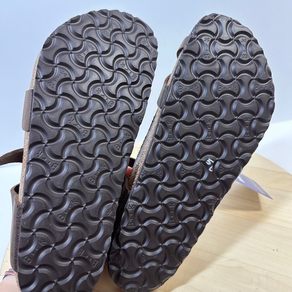 BIRKENSTOCK Yara Ankle Strap Sandals Habana Brown Leather size EU 40 US 9 New - Picture 8 of 10